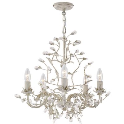 Almandite Cream 5 Light Chandelier