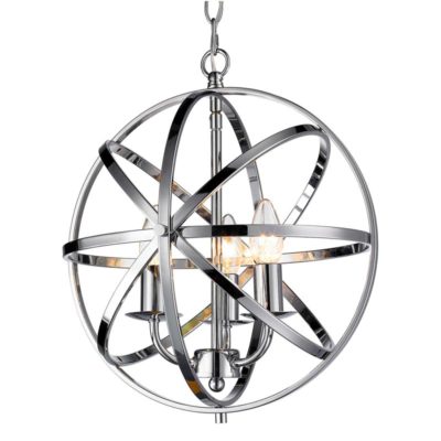 Besca Pendant 3 Light - Polished Chrome