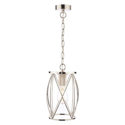 Laura Ashley Beckworth Lantern - Polished Nickel and Glass