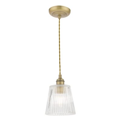 Laura Ashley Callaghan Small Pendant - Antique Brass