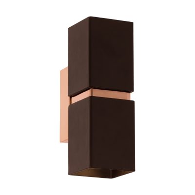 Passa Up Down Wall Light - Brown and Copper