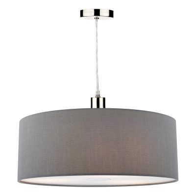 Ronda Easy Fit Drum Shade Grey 60cm