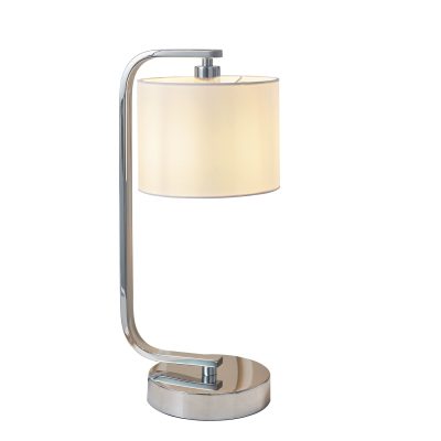 Canning Touch lamp - chrome with white shade