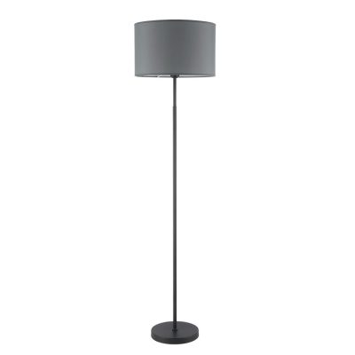 Ashley floor lamp black with grey shade