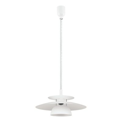 Brenda Pendant - White and Chrome