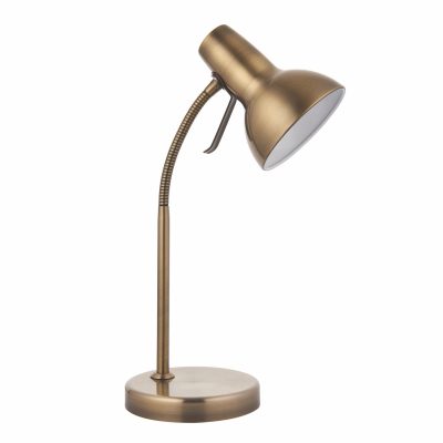 Amalfi Task USB Table Lamp – Antique Brass