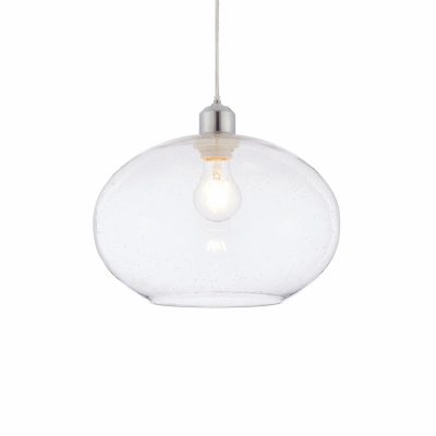 Dimitri Easy-Fit Pendant Shade - Clear glass with bubble effect