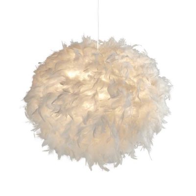 Kate Easy-Fit White Feather Shade