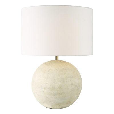 Havana Ceramic Table Lamp Natural Finish With Shade