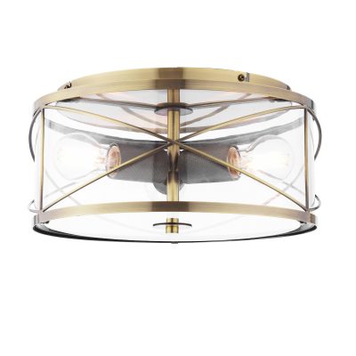 Laura Ashley Beckworth 3lt Flush - Antique Brass