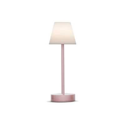 Lola Slim 30 Rechargeable Table Lamp IP44 - Rose Gold